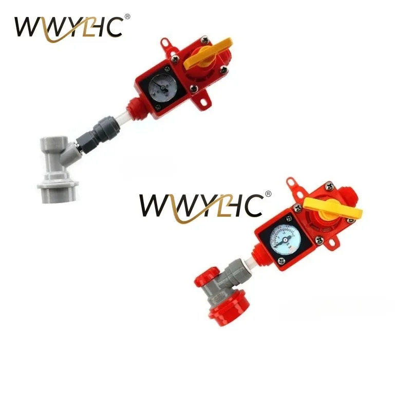 0-15psi Spunding Valve Kit Integrated Pressure Gauge BlowTie for Home Beer Brewing