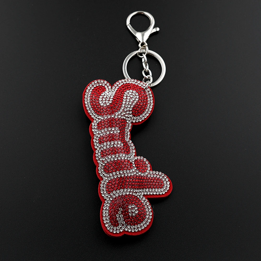Smile To Life Best Wish Schlüsselanhänger für Damen und Herren, voller Kristalle, Glücksbringer-Anhänger, zum Aufhängen, Selbsthaltung, Geburtstag, Schlüsselanhänger, Schmuck, Geschenk – Detail 6