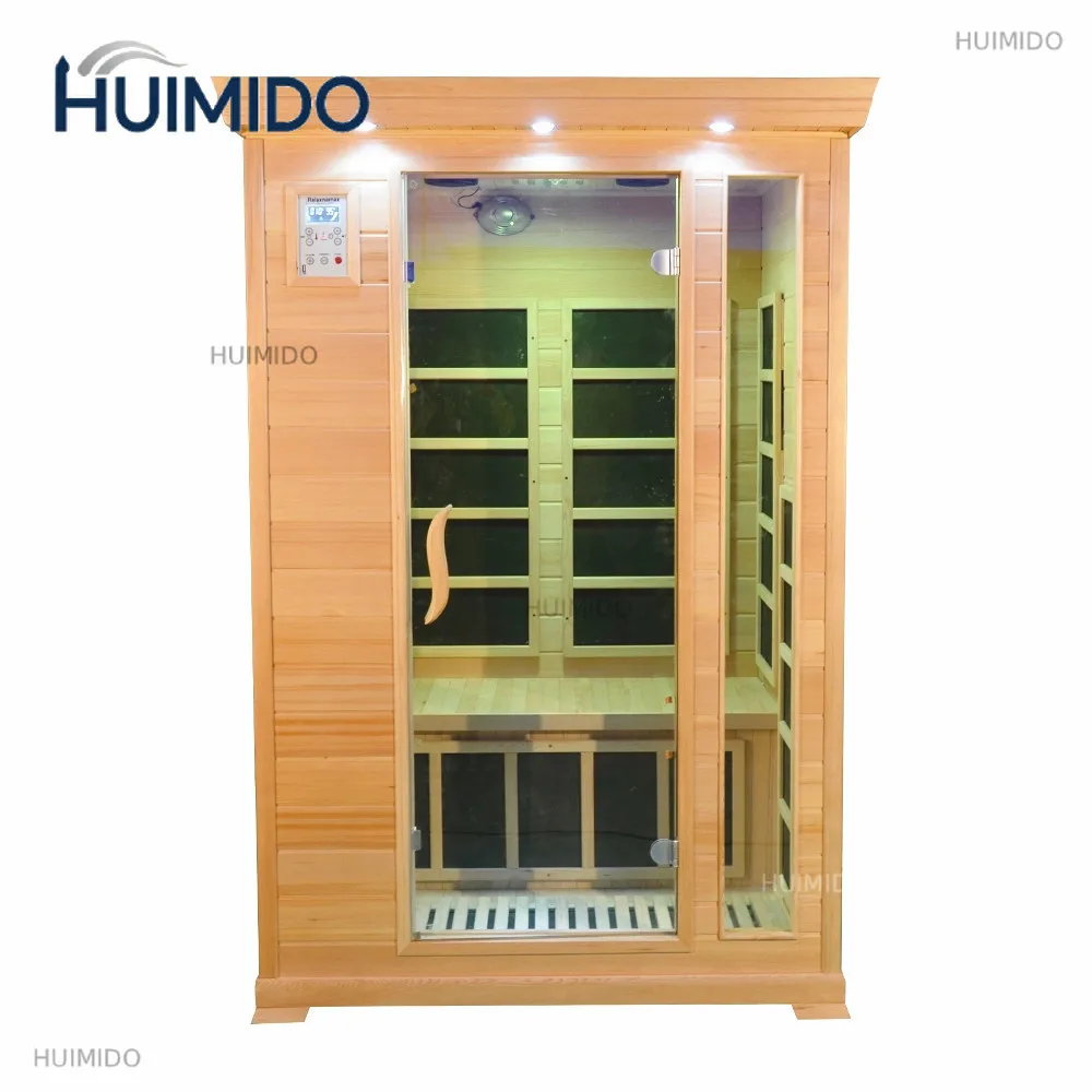 Canadian Hemlock Indoor 110V/220V Wooden Dry Infrared Sauna for 2 People