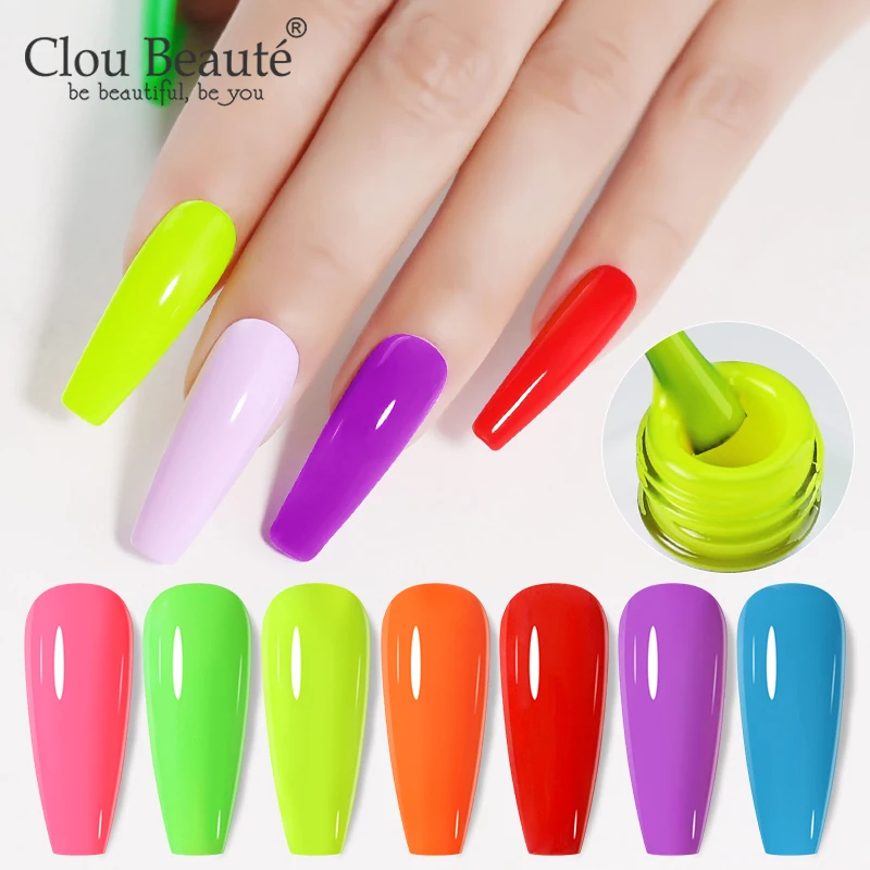 Clou Beaute 8ml Nagel Gel politur Dec klack Basis Vernis Semi Permanent Nail Art UV-Gel Lack Lack Maniküre Nagel kleber einweichen