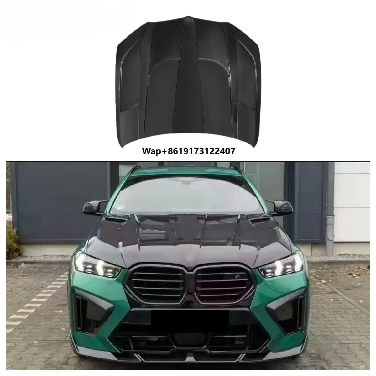 

X5 X6 X5M X6M LD Style Real Carbon Fiber Engine Bonnet Hood Engine Cover for X5 G05 X6 G06 X5M F95 X6M F96 2019+ Hood
