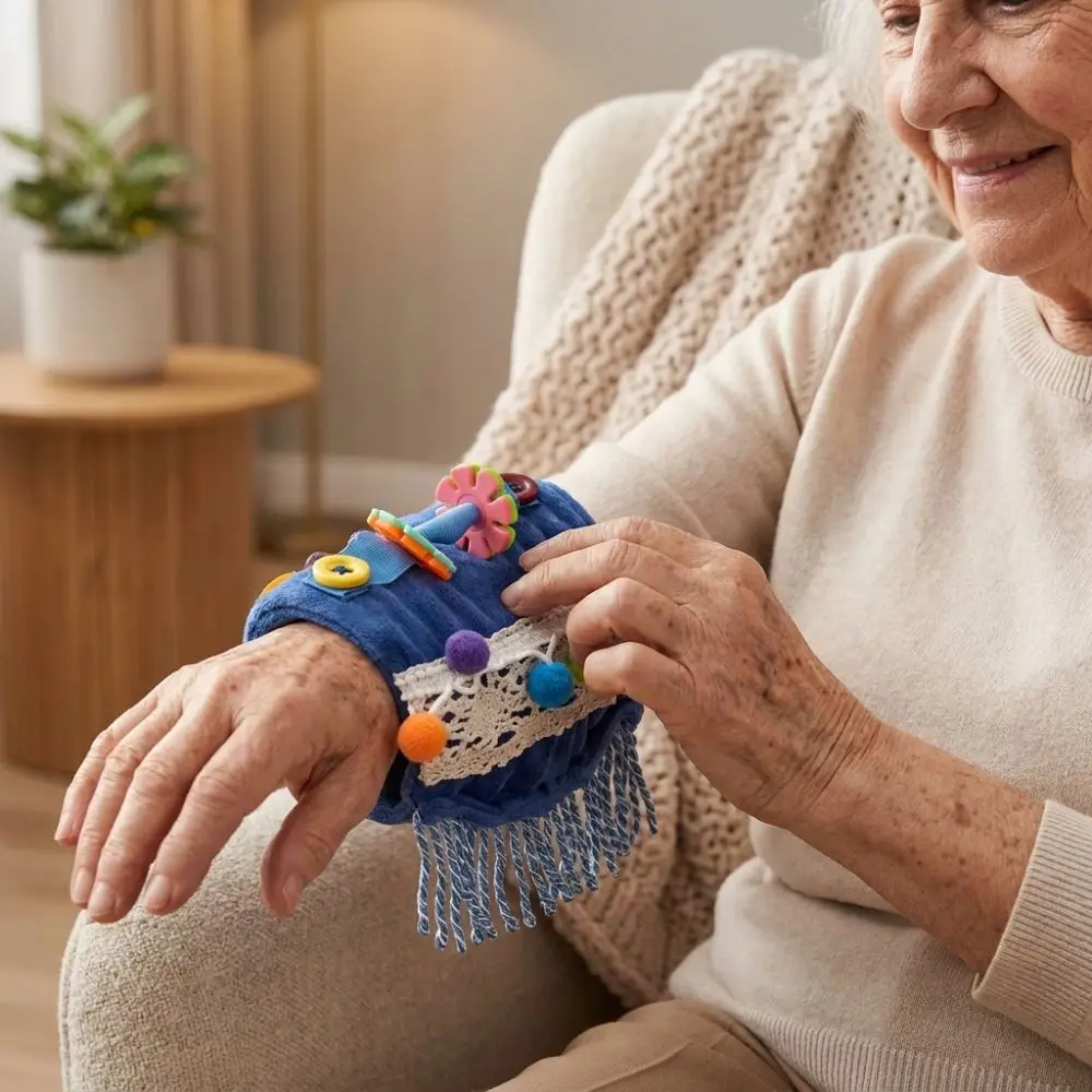 Multi-sensory Stimulation Alzheimer's Sensory Arm Fidget Sleeve Decompress Skin-friendly Sensory Calming Blanket