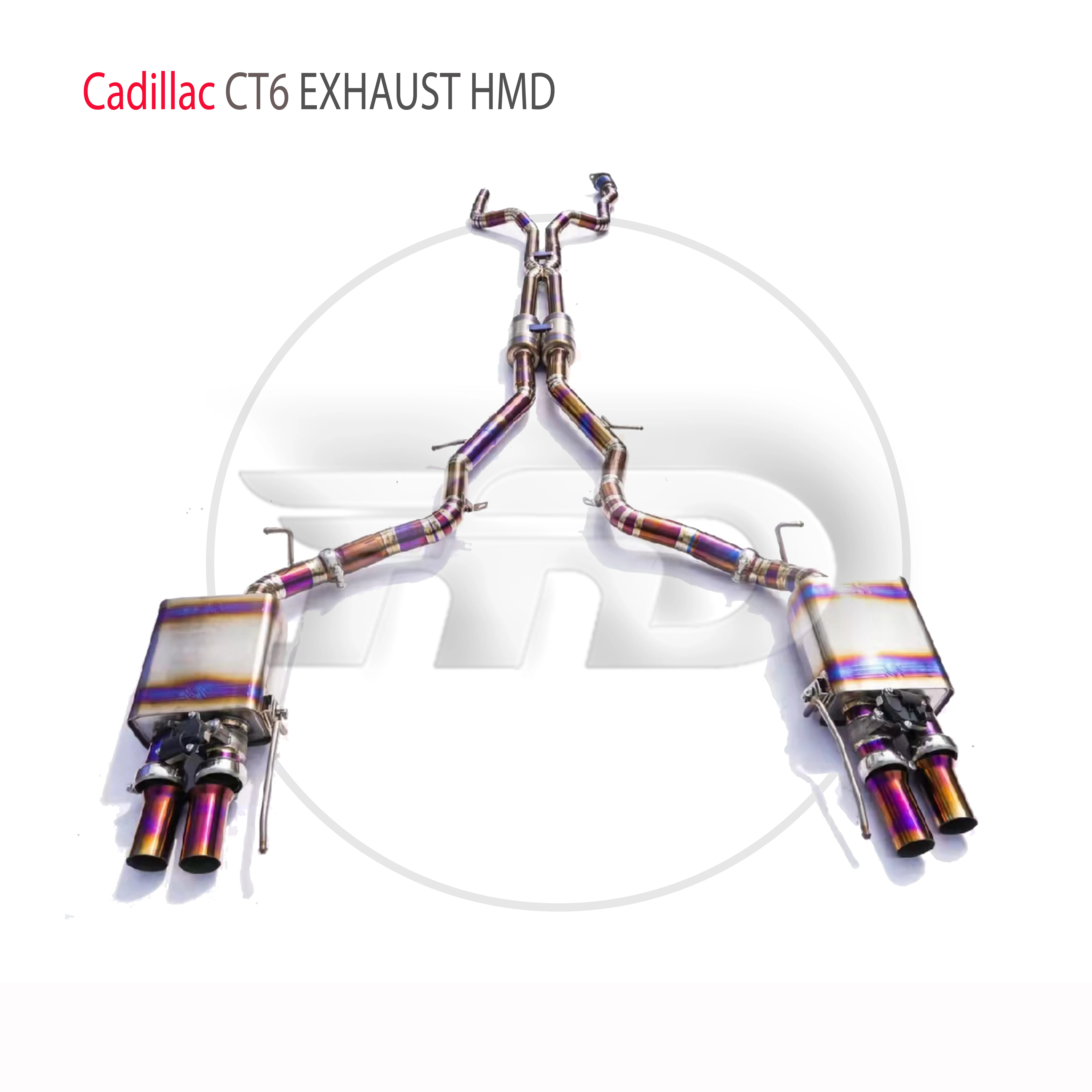 

HMD Titanium Alloy Exhaust System is Suitable For Cadillac CT6 3.0T Auto Modification Electronic Valve Catback Pipe