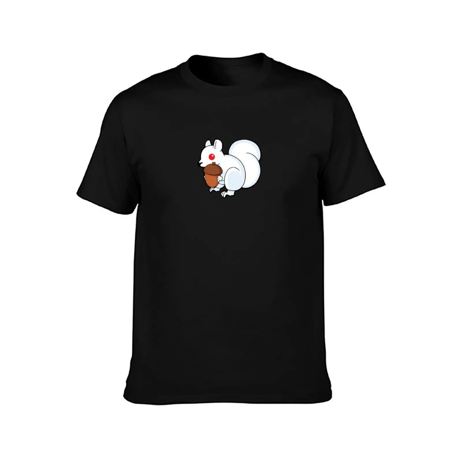 Little Albino Squirrel T-Shirt Work Basic Short Sleeve Top T-Shirt