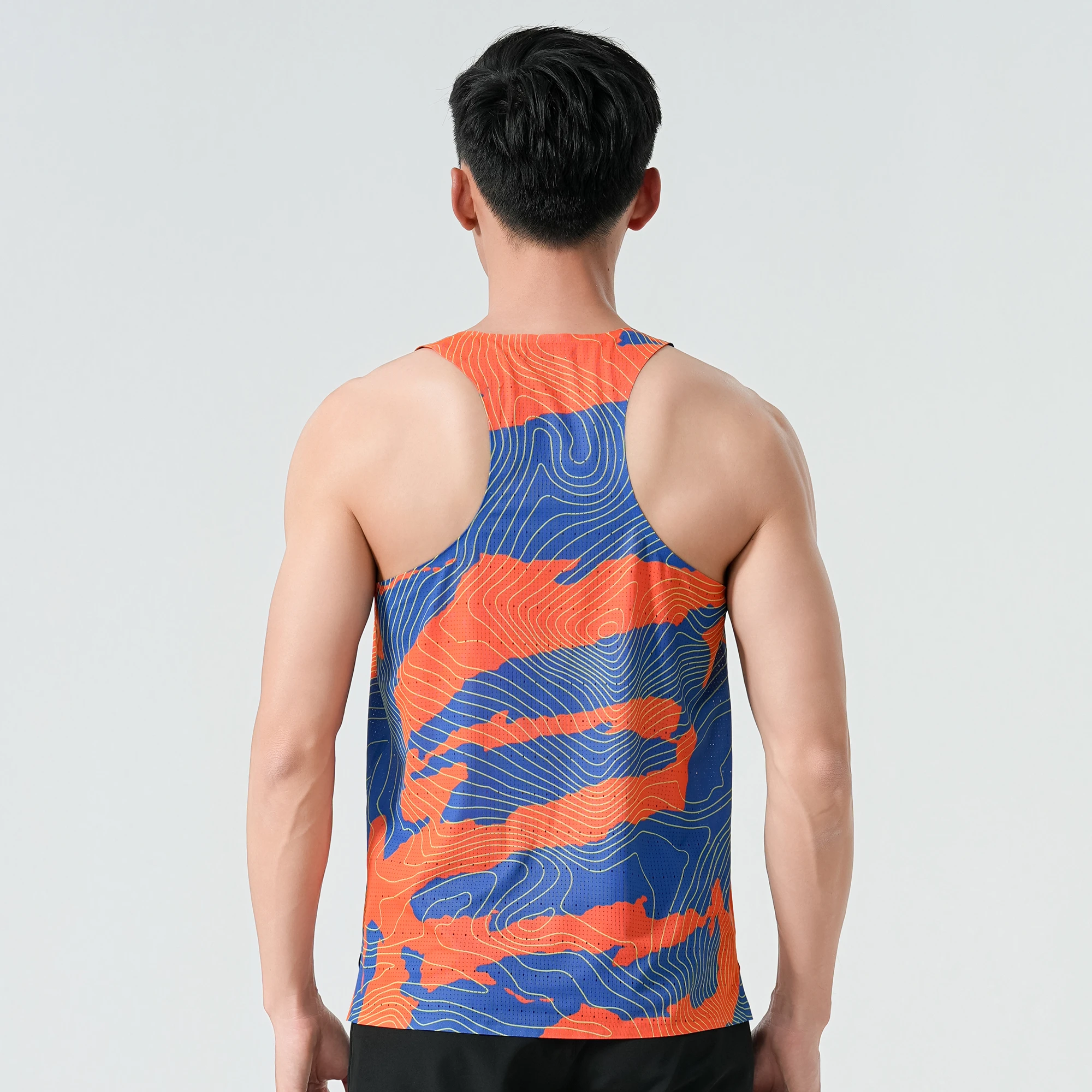 Mens Marathon Lightweight Running Vests Tank Top Outdoor Sport Kit GYM Fitness Sleeveless Shirts Clothing Quick-Dry Breathable