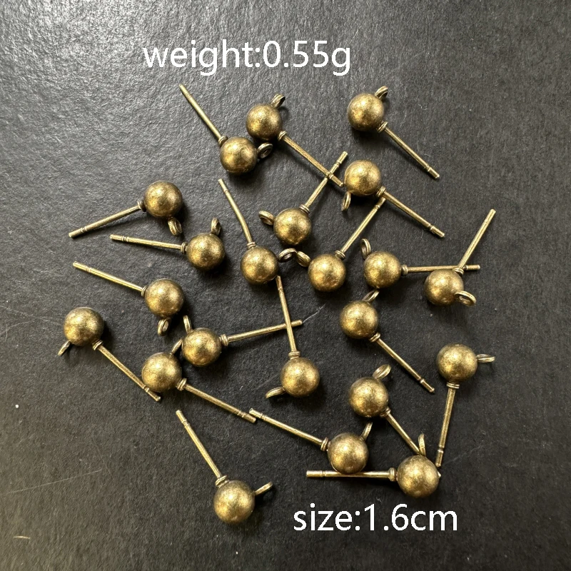 30pcs 5-color Beaded Women's Earring Caps DIY Charming And Fashionable Jewelry Supplies Wholesale Of Accessories