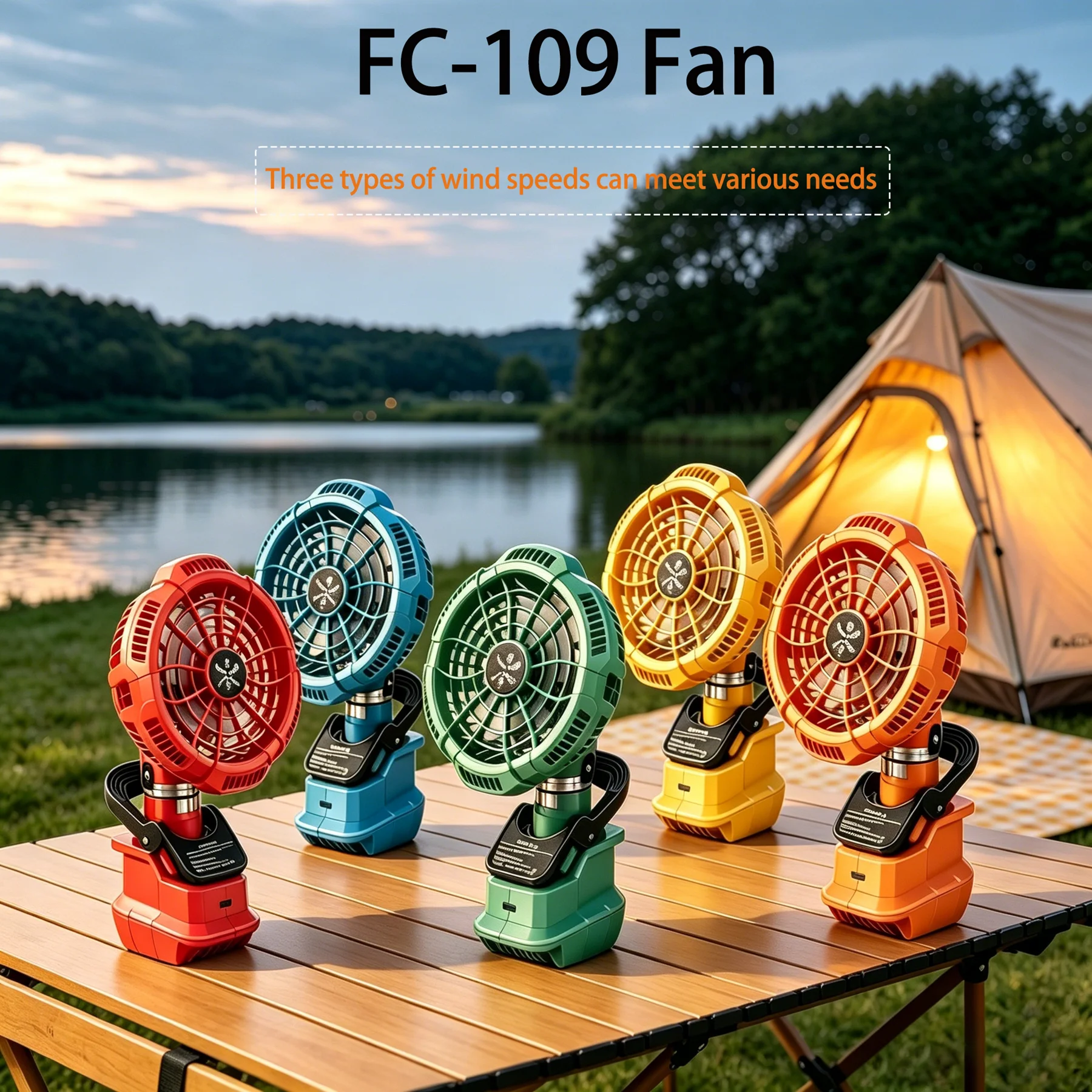

Electric Desk Fan Clip Fan Power Tool Parts for Makita for Milwaukee for Dewalt for Bosch for Ryobi for Black Decker 18V Battery