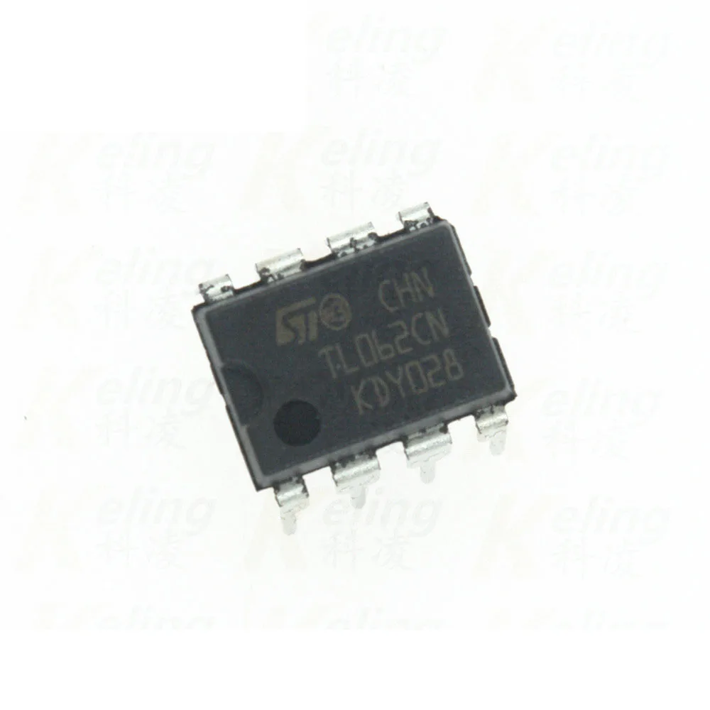 10PCS new original TL062CN DIP-8 original ST 2-channel low power JFET input operational amplifier