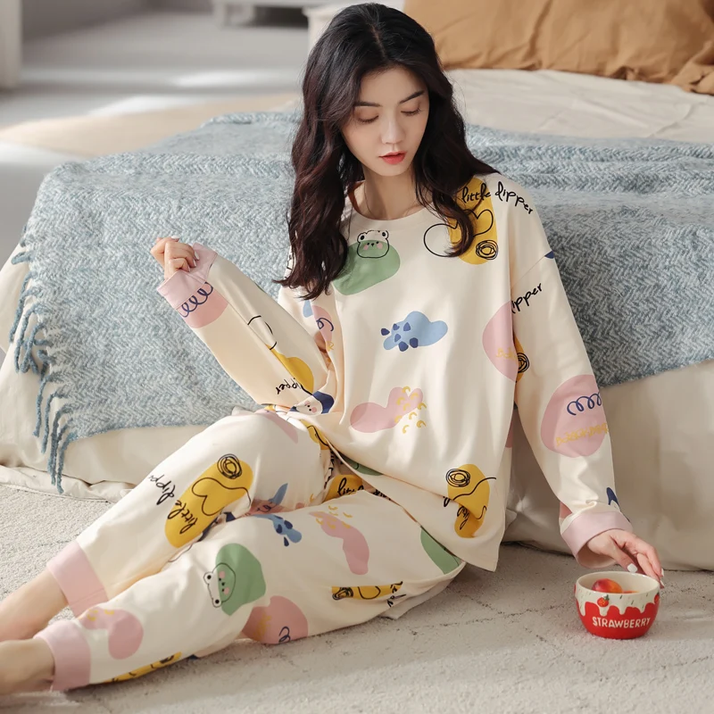 

Комплекты пижам женские облегающие шерстяные разноцветные с западным принтом на молнии спереди, полноразмерные, теплые, для дома, функциональные, прочные, для зимних приключений, в стиле OL