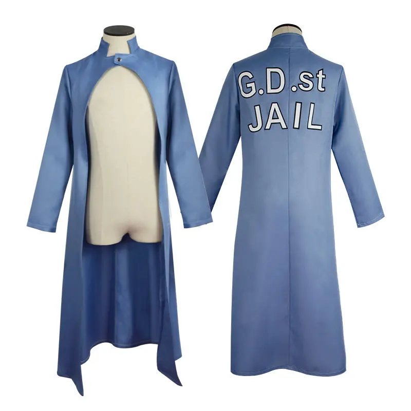 

Anime Jojo's Bizarre Adventure Jolin Kujo Cosplay Costume Stone Ocean Jolyne Cujoh Trench Uniform Halloween Party Suit