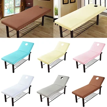 Quilt Cover SPA Fitted Sheet Massage Table Beauty Salon Massage Bedsheet Soft Face Breath…