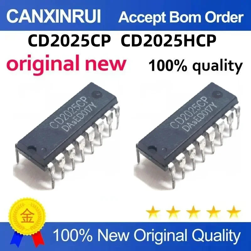 (5-100 pieces) Brand new in stock CD2025CP CD2025HCP 2025 DIP16 12
