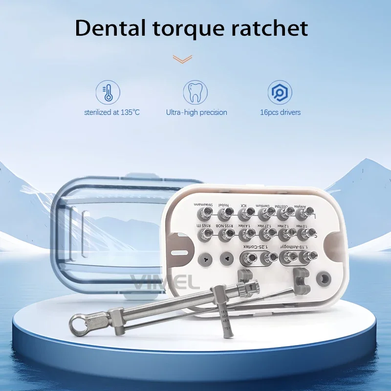 مجموعة أدوات إصلاح مفتاح عزم الدوران مع 16 قطعة لمعدات طب الأسنان #1