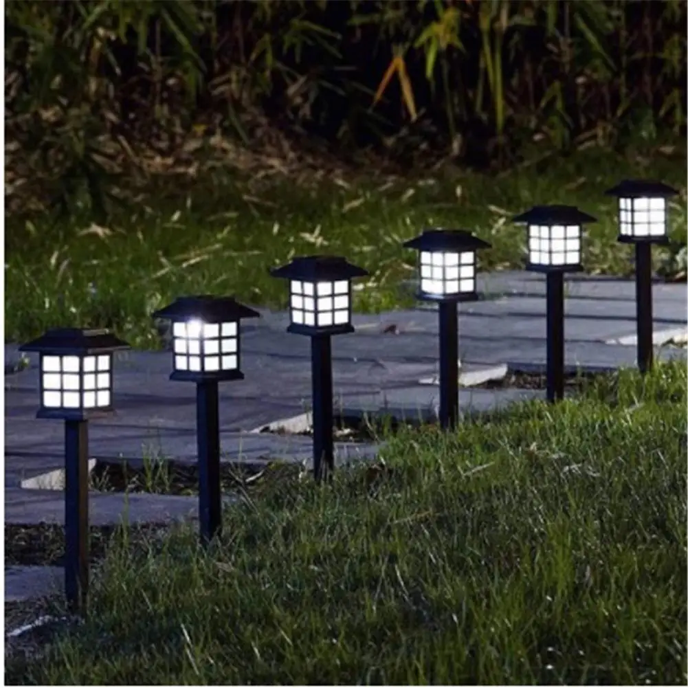 Outdoor Color-Changing Solar Pathway Lights, luz impermeável, Jardim Lights, Yard Decor, Paisagem, 1 Pc