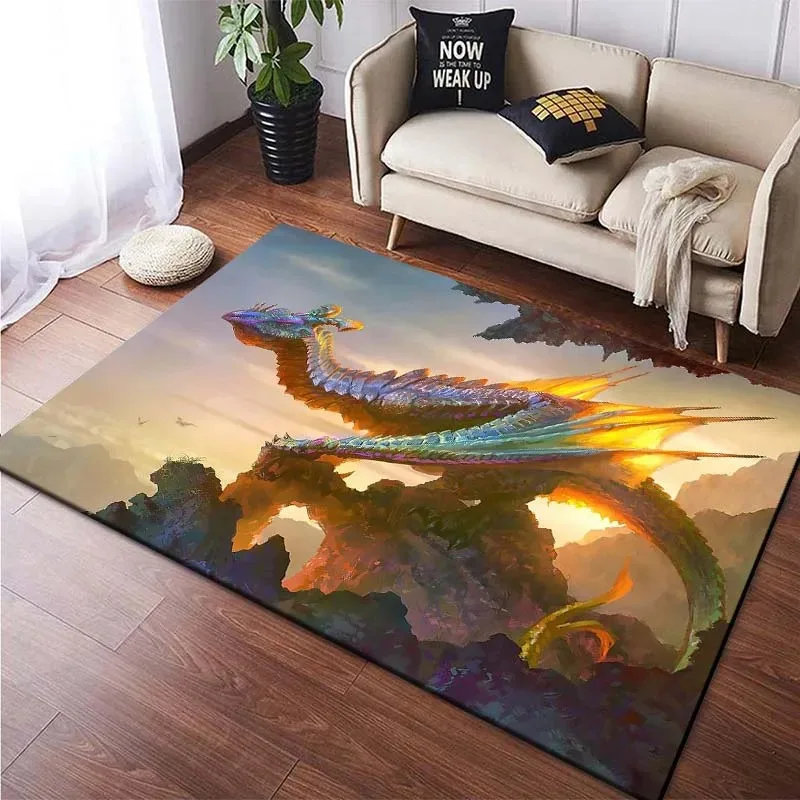 Fire-breathing Dragon Floor Mats Door Decoration Home Living Room Floor Mats