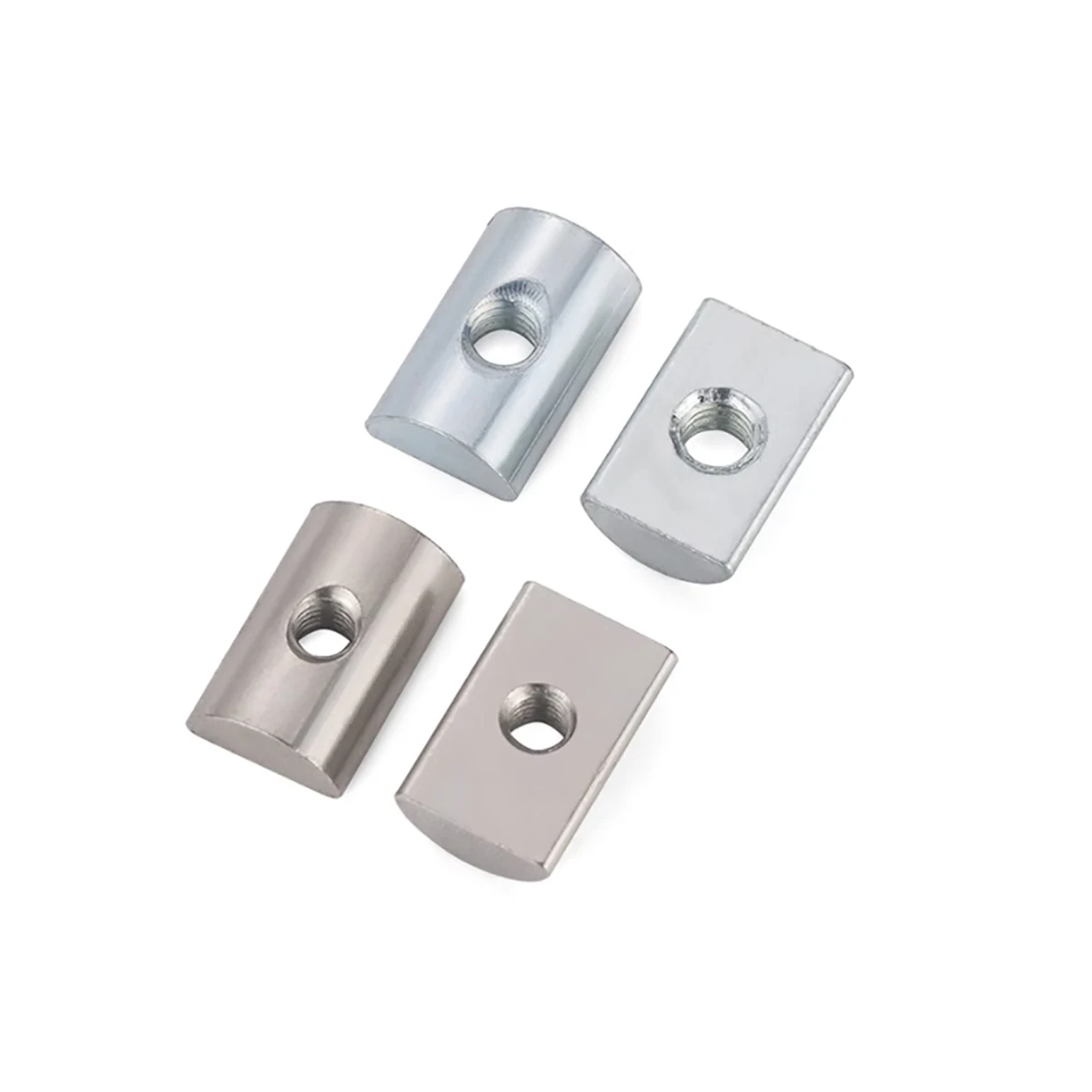 Carbon Steel Galvanized Half Round Nut / Rectangular Screw Cap M4-M8