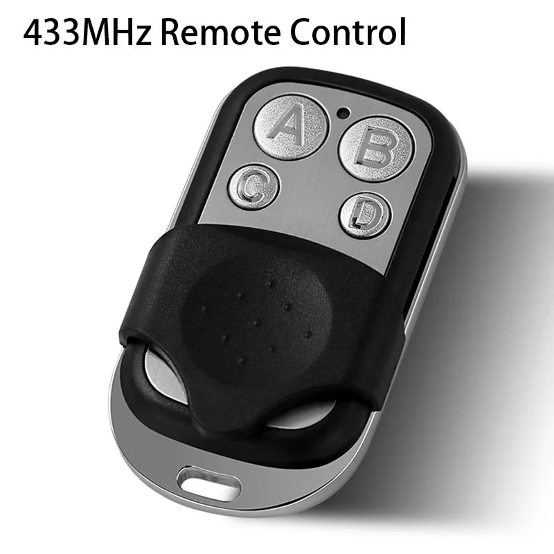 

Universal 433Mhz Buttons Key Garage Door Gate Opener Remote Control 433MHZ Clone Fixed Learning Rolling Code Duplicator Garage