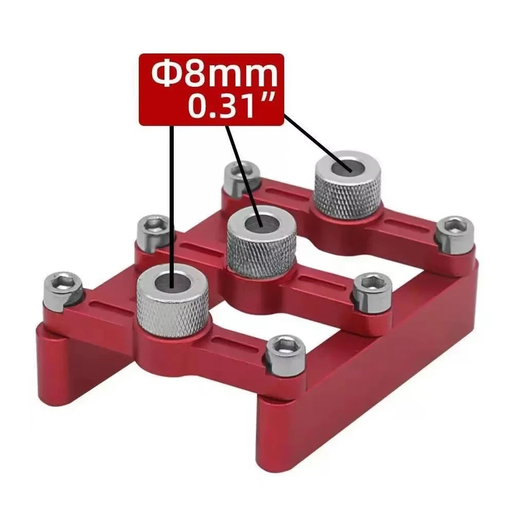 

Furniture Parquet Straight Hole Punch Customizable Industrial-Grade 3-in-1 Self-Centering Dowel Locator 90-Degree Board