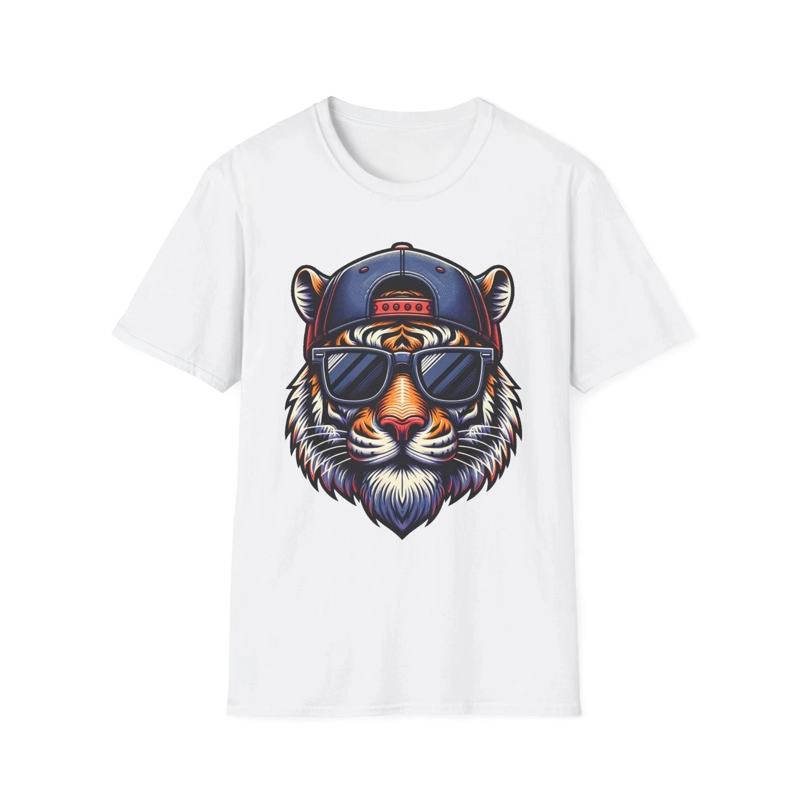

Cool Lion Graphic Printing Summer Luxury Brand Pure Cotton Men's and Women's T-shirt Short Sleeve Street Fashion Trend Clothing