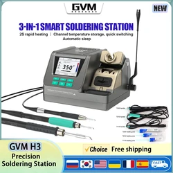 GVM H3 Smart Soldering Station 2S Rapid Heating Supports T245/T210/T115  3-in-1 Handles For motherboard Repair soldering