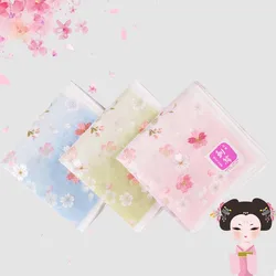 Handkerchiefs for Women Soft Cotton Kerchiefs High Grade Multi-use Square Hankies Embroidery Sakura Best Gifts SY1899 48x48cm