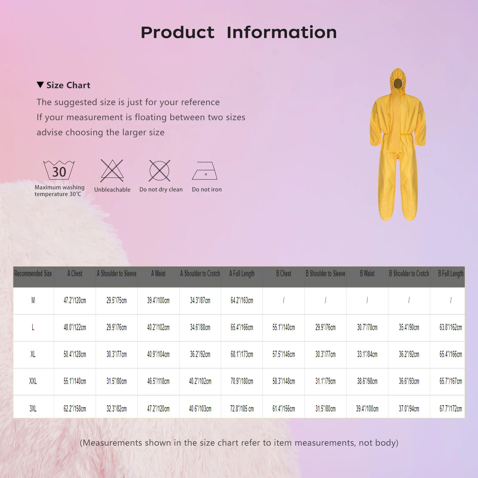 معاطف بقلنسوة واقية للجنسين للنساء والرجال مقاومة للماء لكامل الجسم من Unitard لطلاء رش المختبر للهالوين #6