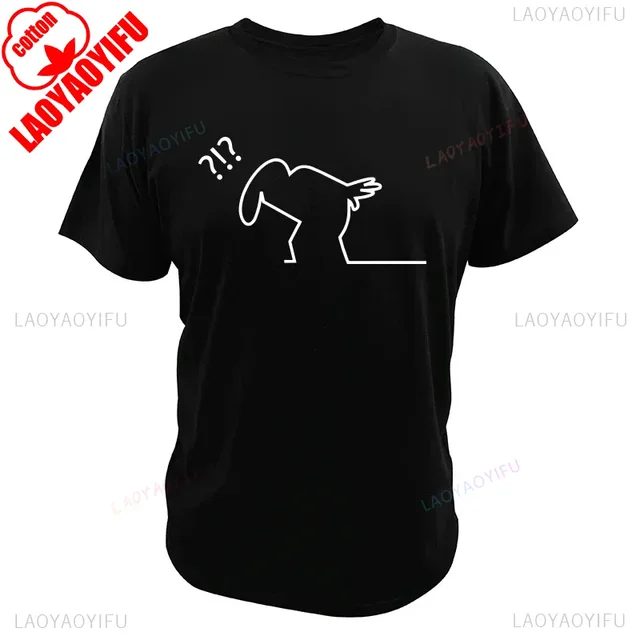 Koszulki La Linea Print Męskie Damskie Modne T-shirty z Okrągłym Dekoltem Czarne Krótkie Rękawy Bawełniane Luźne Koszulki Harajuku
