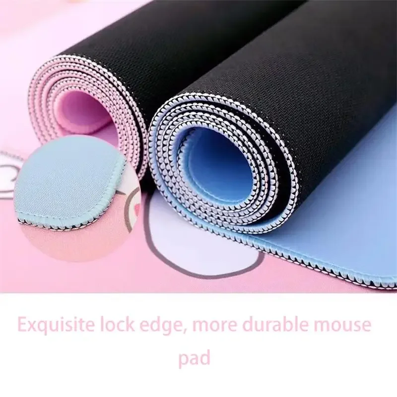 Purple Mouse Pad Clouds Landscape Large Computer Mat Deskpad Non-Slip Rubber Bottom Laptop Keyboard Mat Office Desktop Pad