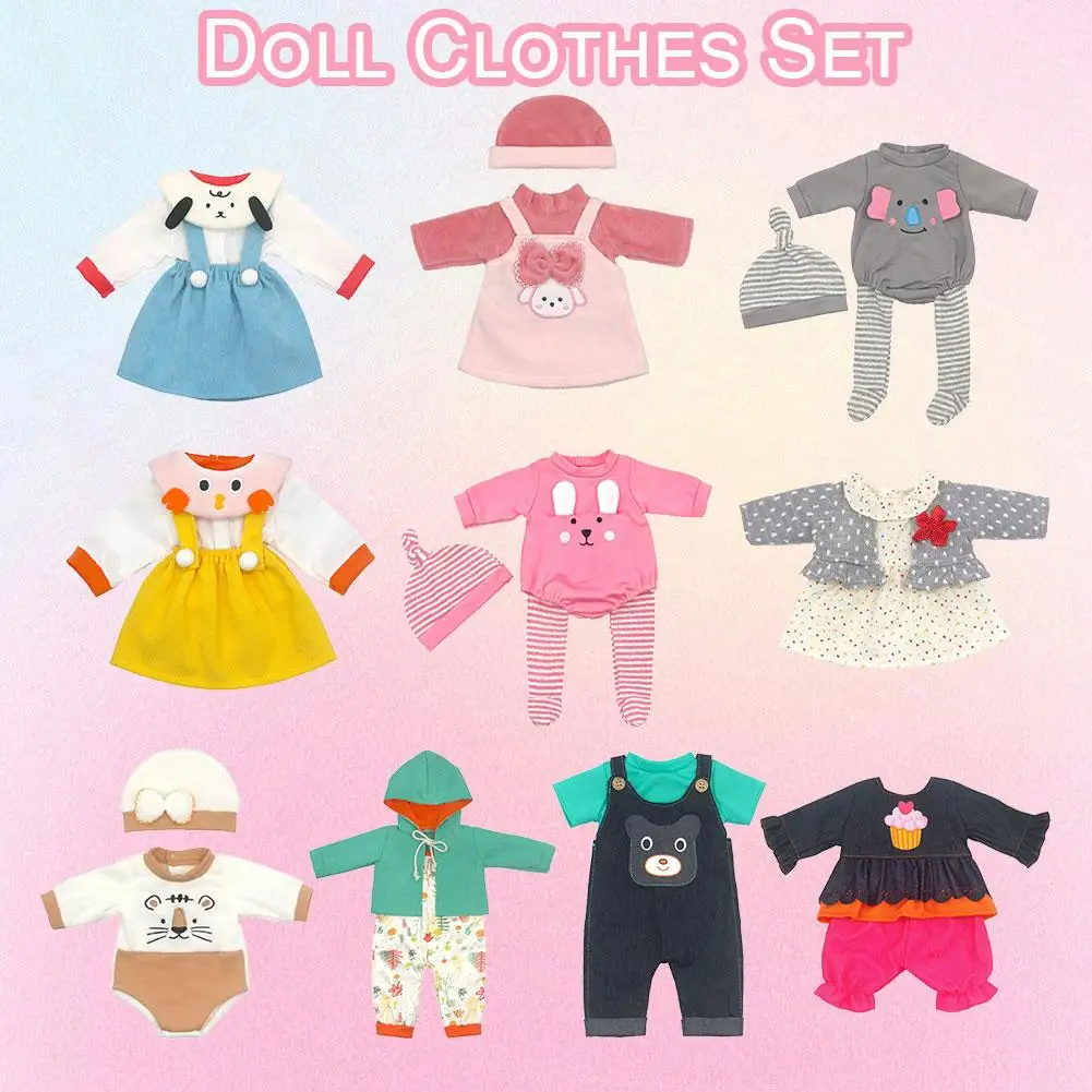 

Кукольная одежда, костюмы для 18-дюймовых кукол, аксессуары для кукол, милые джемперы, комбинезоны, новая кукольная одежда для подарка I1G8