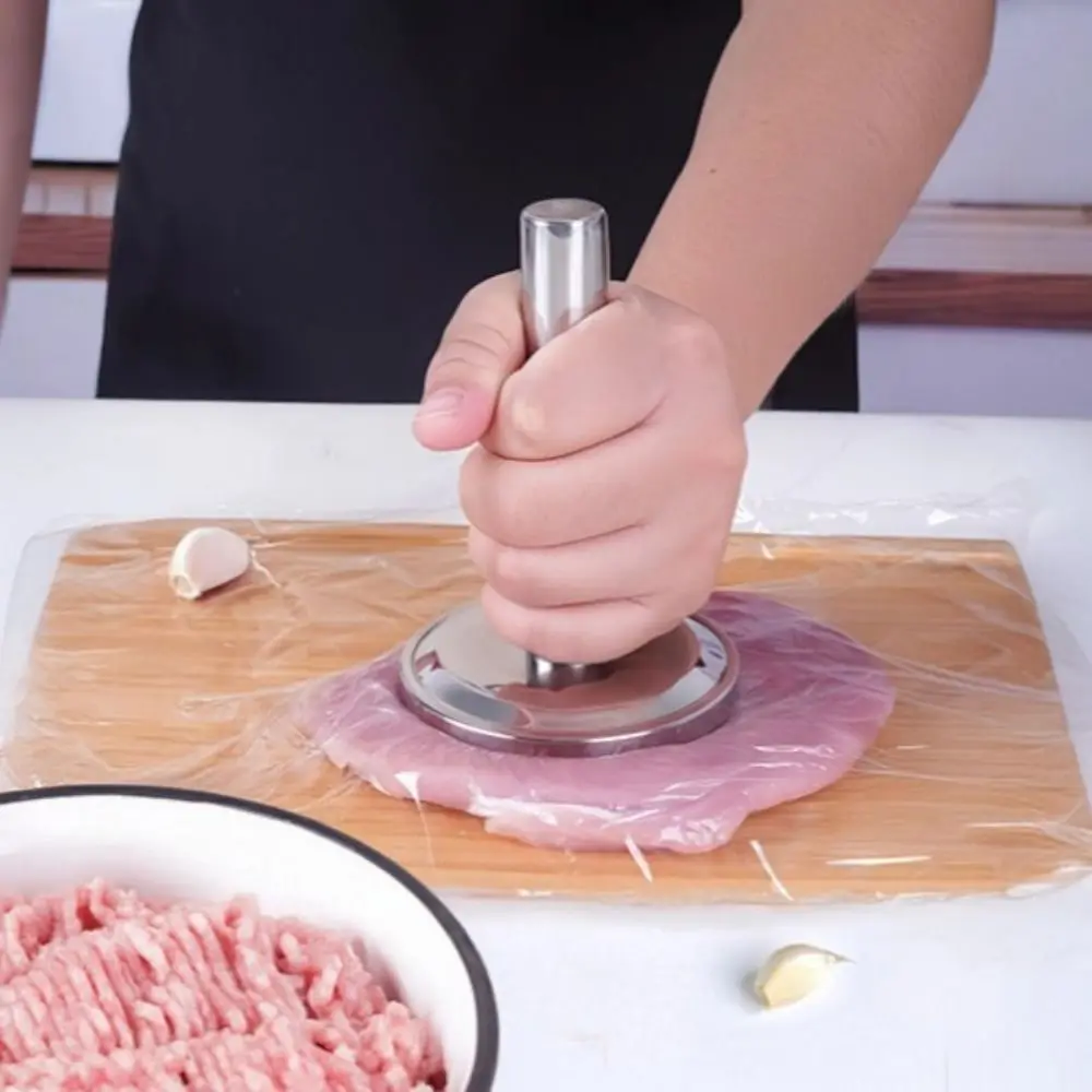 

Food Grade Stainless Steel Meat Tenderizer Rust Proof Preventing Odor Transfer Meat Loosening Hammer Weighted Mirrored Surface