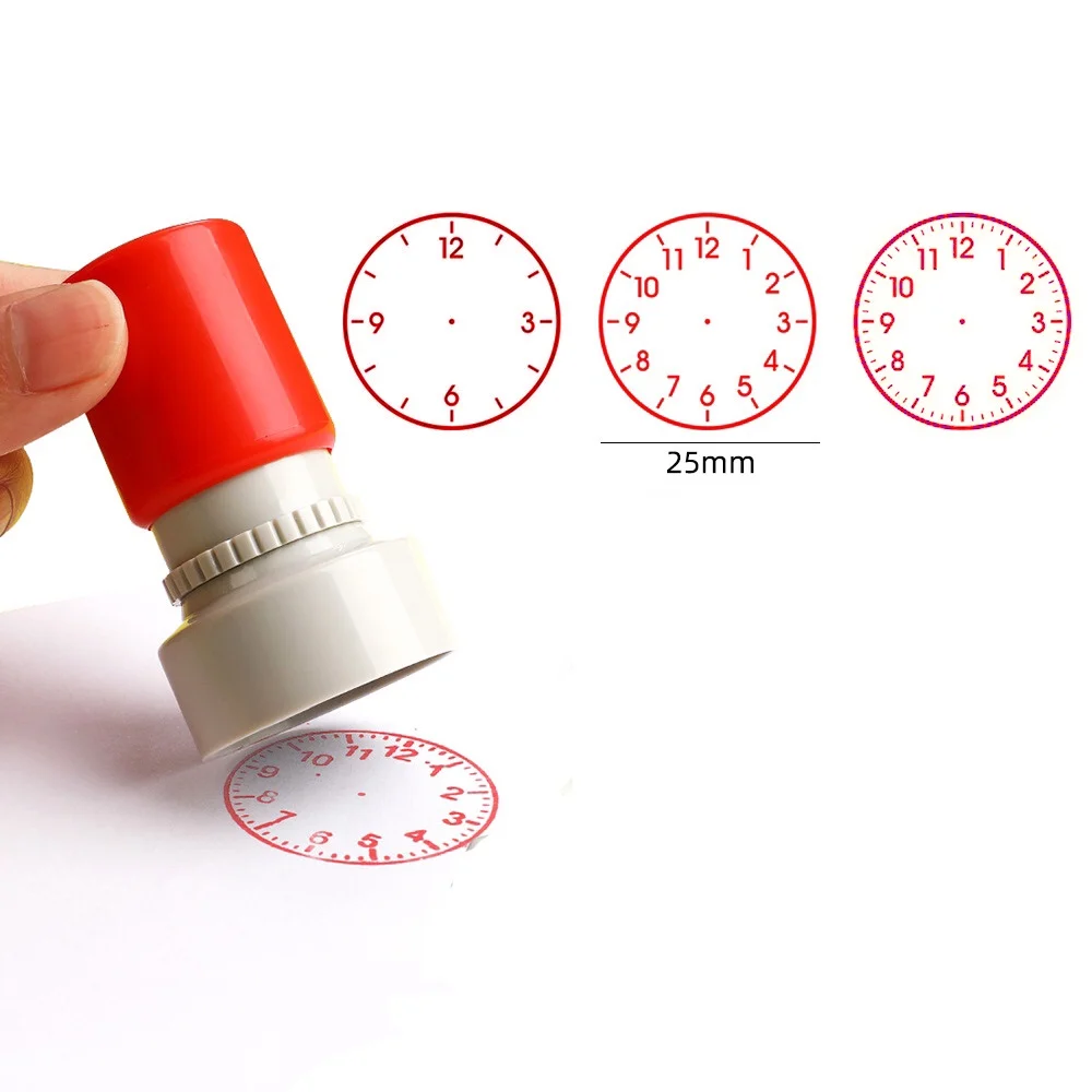 Tampon d'horloge, outils pédagogiques pour enfants, apprentissage sur la montre, outils pédagogiques pour étudiants de Style Multiple, fournitures scolaires Adis, 1 pièce