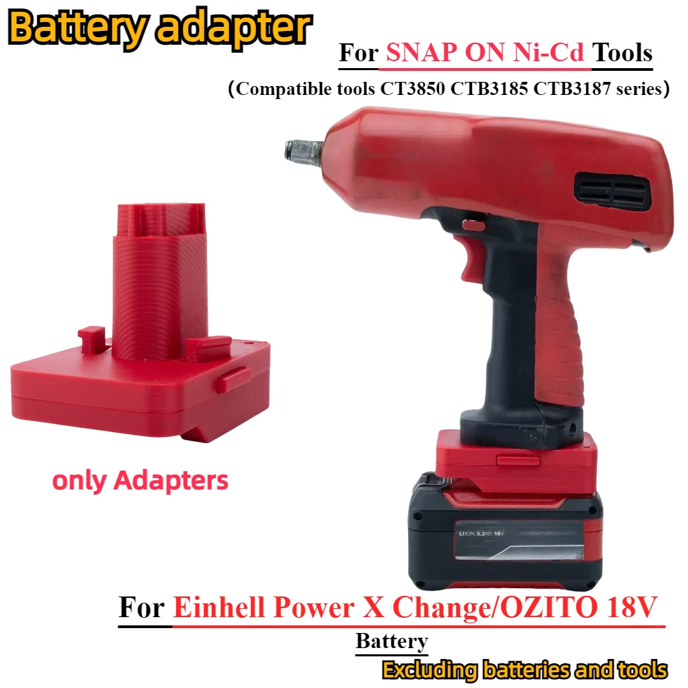 Battery Adapter for Einhell Power X Change/OZITO 18V Li-ion Battery Converter To SNAP ON Ni-Cd Series Power Tools Accessory