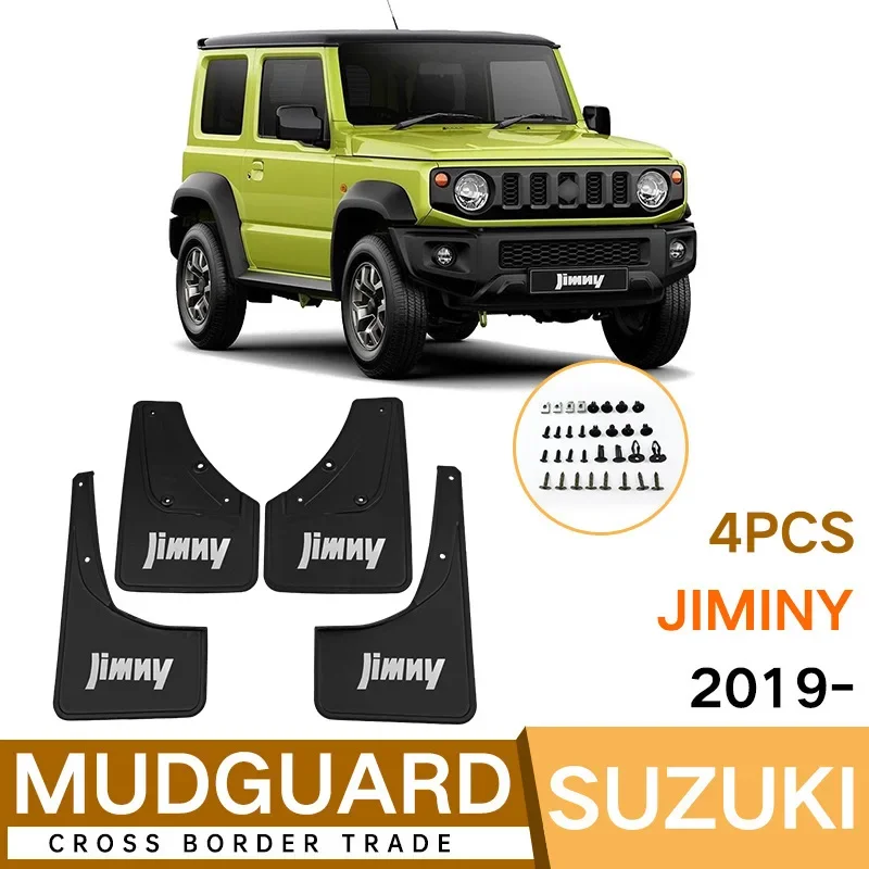 

For Suzuki Jimny 2019-2023 black car mudguard Reduce dust Resist tire dirt car accessories tools