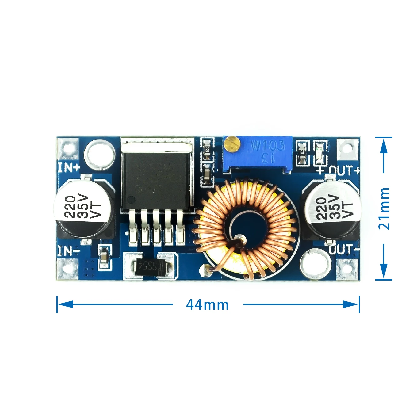 5A DCDC Adjustable Step-Down Power Supply Module High Power XL4005 High Efficiency Voltage Regulator Far More Than LM2596