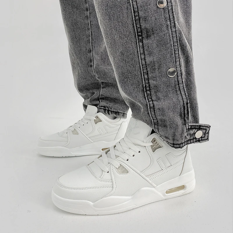 الرجال جديد وسادة هوائية أحذية رسمية في الهواء الطلق المضادة للانزلاق ومقاومة للاهتراء أحذية رياضية غير رسمية للرجال/النساء سميكة سوليد حذاء أبيض