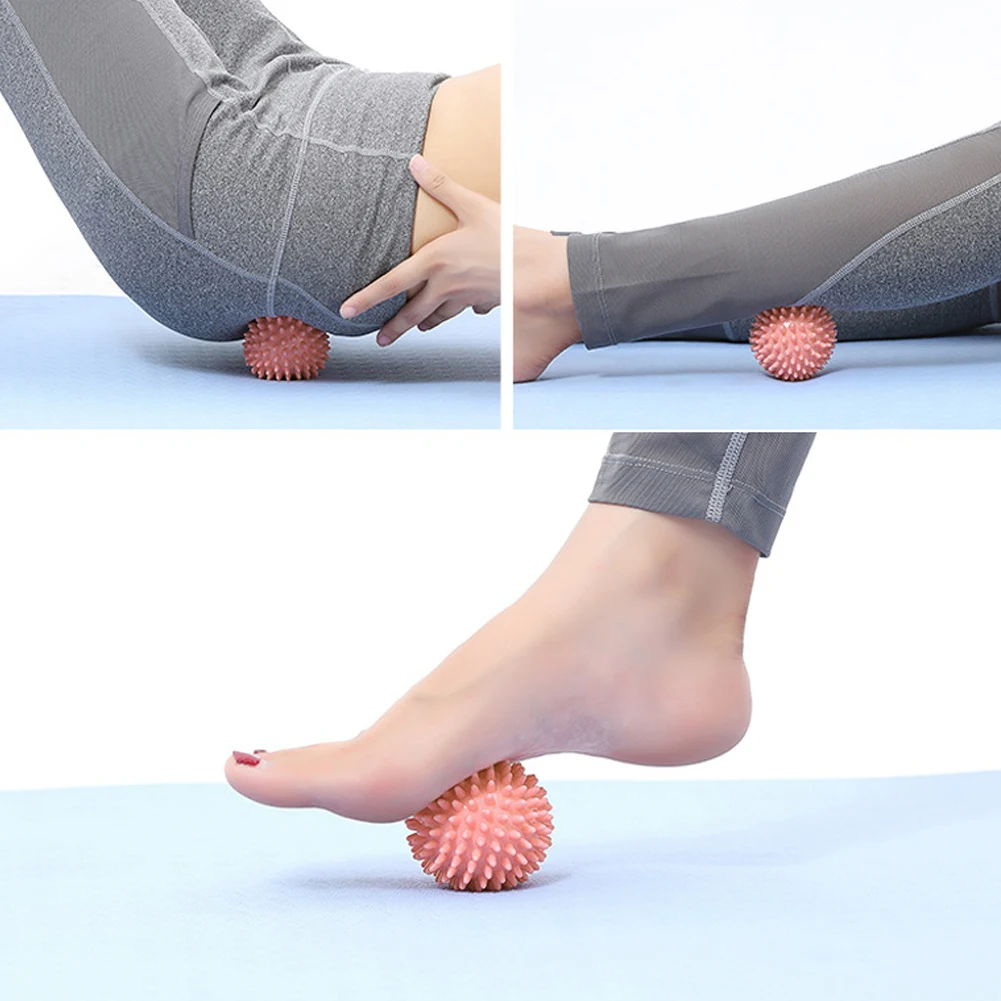 Spiky Massage Ball Compact Muscle Roller High Density Foot Massager Ball 6cm Trigger Point Massager Ball for Sport Fitness