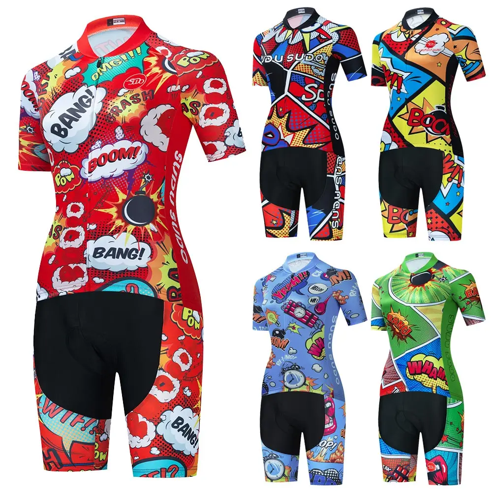 Pro Women's Cycling Jersey Set MTB Bike Cycling Clothing Breathable Mountian Bicycle Clothes Summer Bike uniform Wear