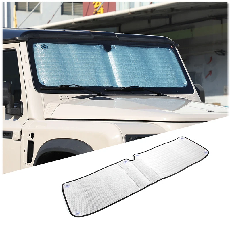 For INEOS Grenadier 2020-2024 Car Styling Silver Car forward Windshield Sunshade Car Solar Protection pad Car Accessories