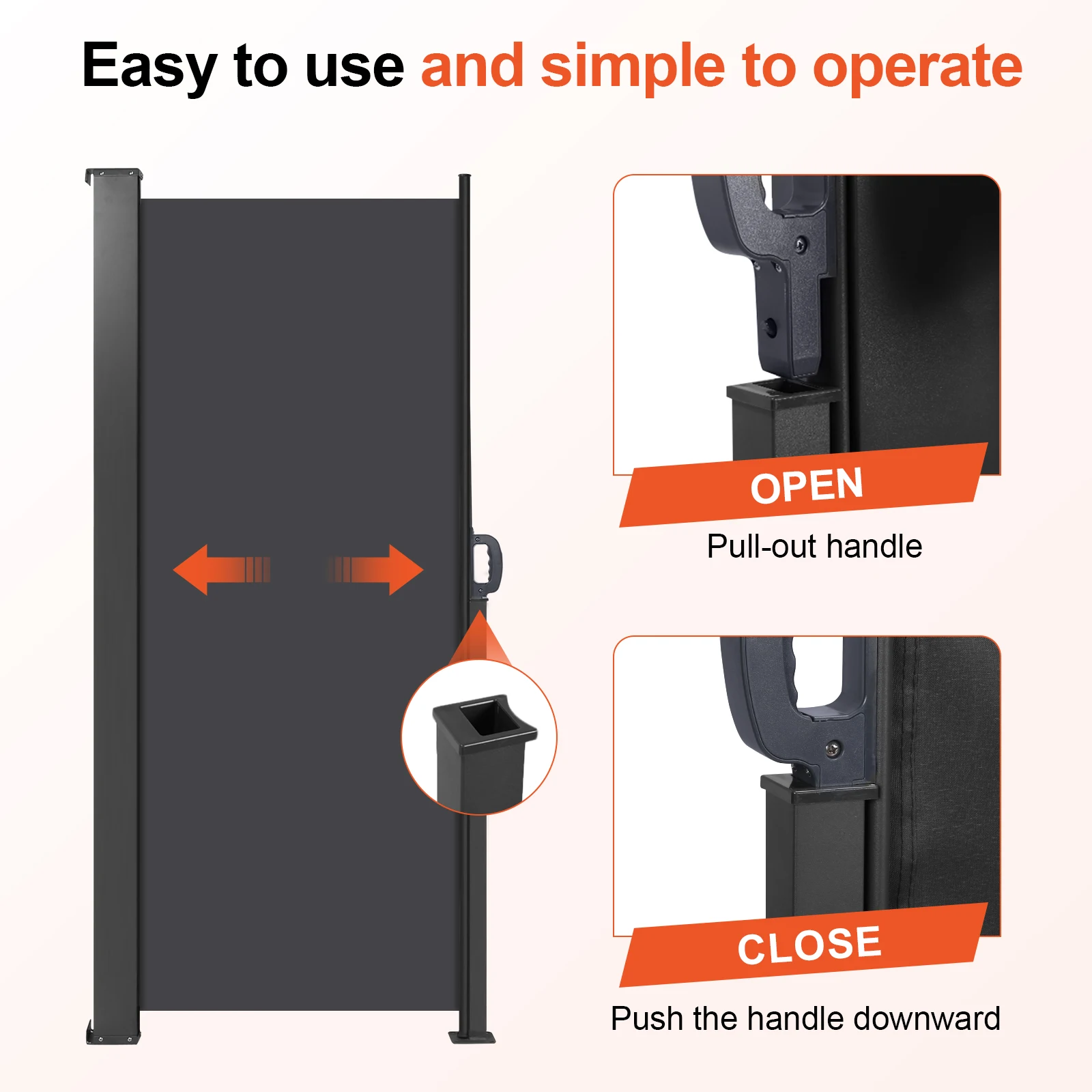 

Солнцезащитный козырек, непромокаемый разделитель экрана для конфиденциальности, устойчивый к ультрафиолетовому излучению, складной экран для пациентов, сада и балконов на заднем дворе