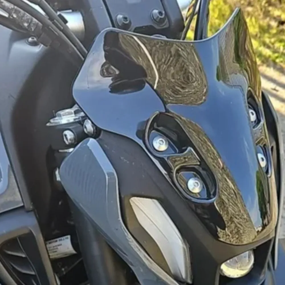 

2024 MT07 2023 2022 Front Windshield Screen Visor Windscreen Double Motorcycle Bubble Wind Deflector For YAMAHA MT-07 MT 07 2021