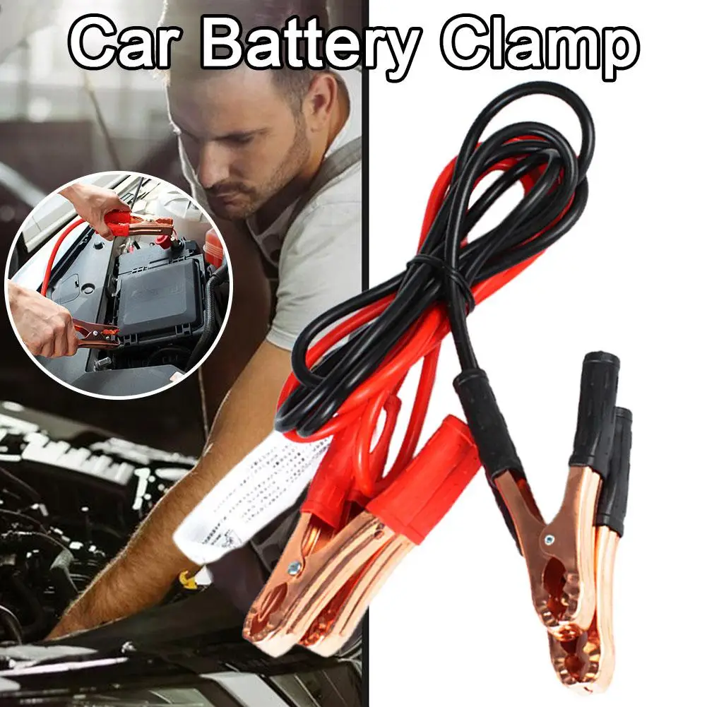 1.8 M 500A kabel jumper baterai mobil garis kabel Starter lompatan darurat memimpin Van SUV Double-ended dengan klip klem