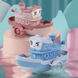 1PC Wind-up Steamer Bath Toy, Funny Windup Steamship Tub Toy Steamboat Water Toy Clockwork Boat Pool Toy For Baby Bath Toys