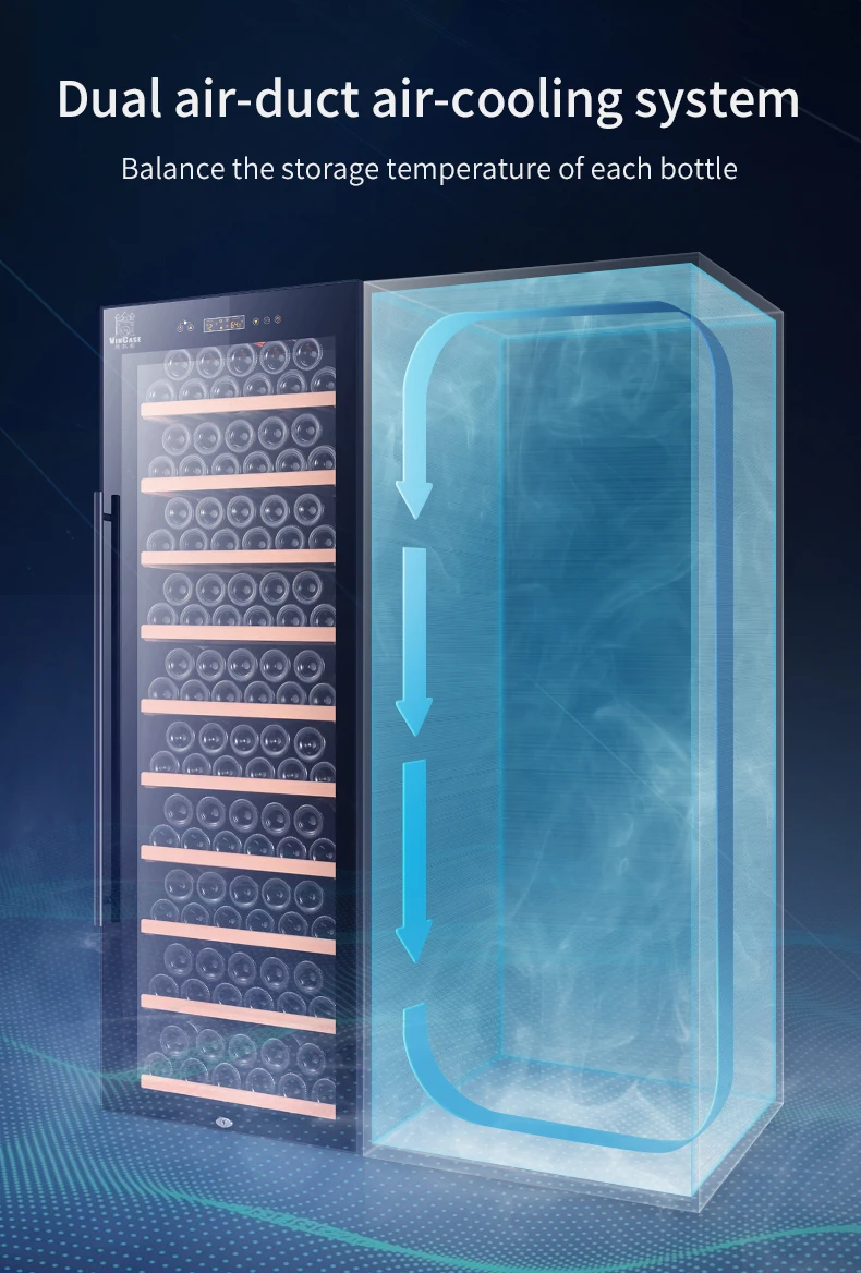 JIUFU高級半導体式電動冷蔵庫ワインクーラーステンレス鋼サーモスタット式ワインキャビネット