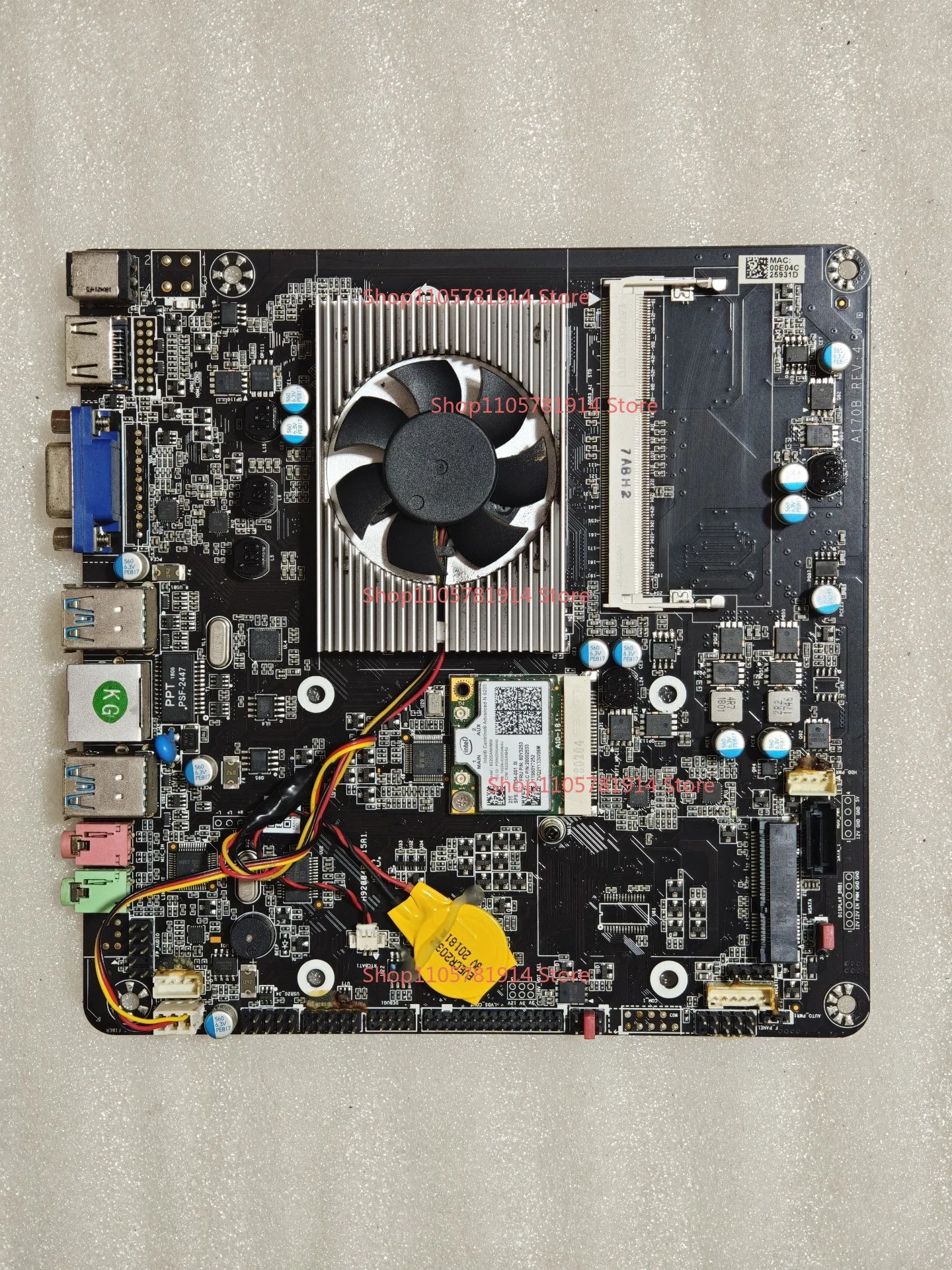 For TJ31G-A Integrated Computer Small Main Board, 17x17, J3160 Quad-core Processor, Low Power Main Board