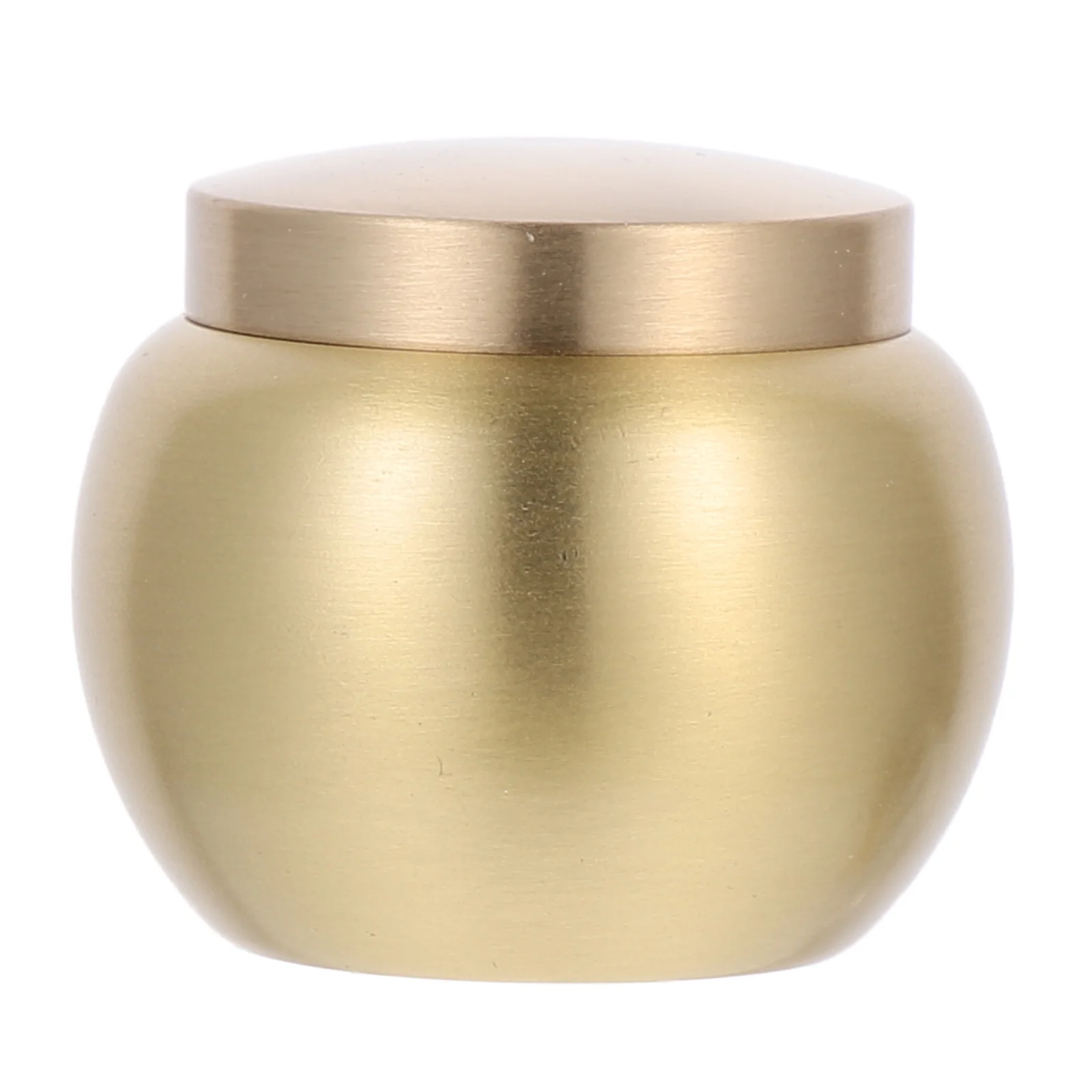 Human Urn Pet Cinerary Holder Commemorative Casket Brass Mini Small Copper Household Jar Tea Canister