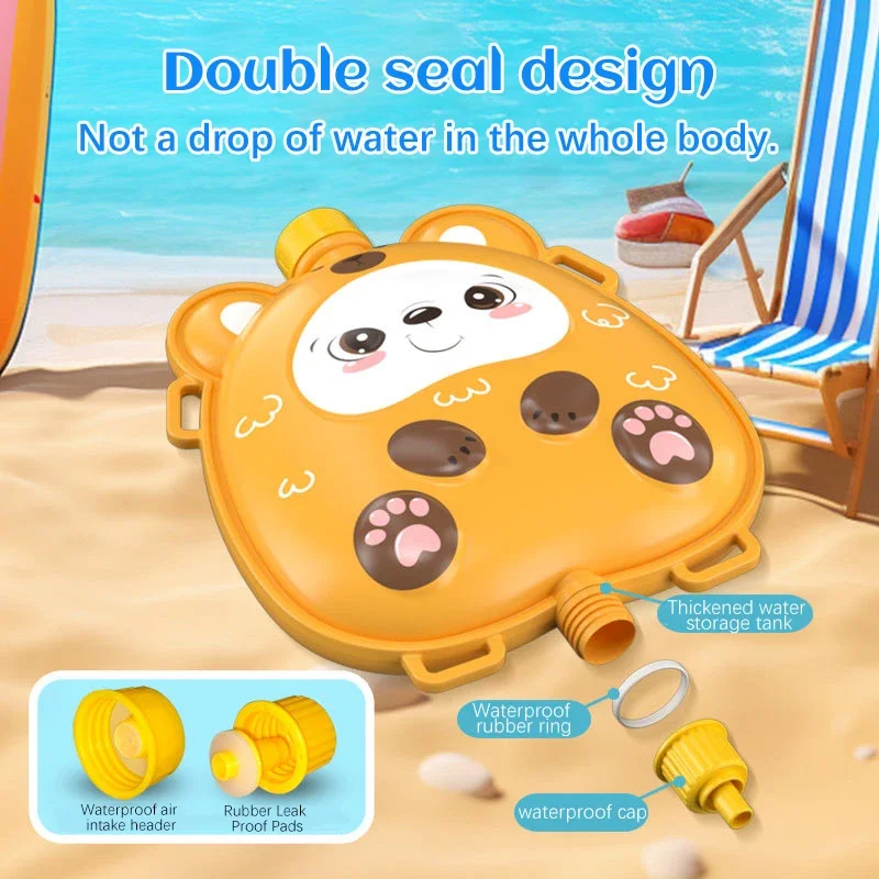 

Мультяшные водные пистолеты-игрушки для детей, летние уличные пляжные водные пистолеты-рюкзаки, игрушки для интерактивных водных игр, водные пистолеты для детей