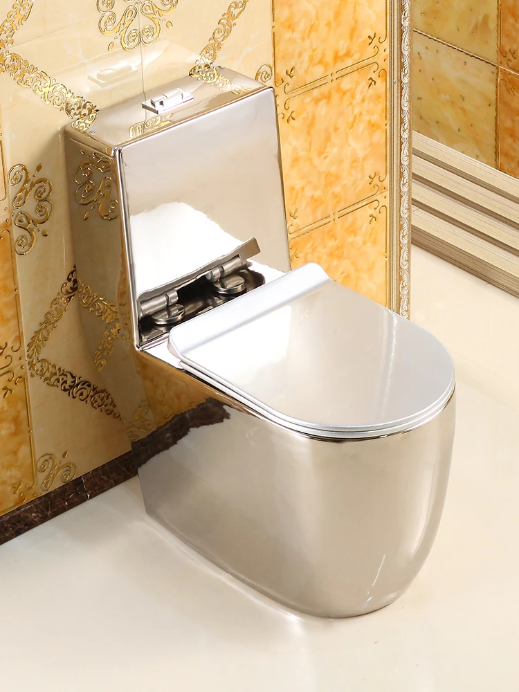 

Toilet bar European silver toilet super whirlpool type water-saving and odor-proof color toilet