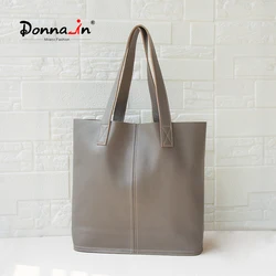 Borsa a tracolla Casual Donna in vera pelle borsa a tracolla a grana piena di mucca di grande capacità minimalista