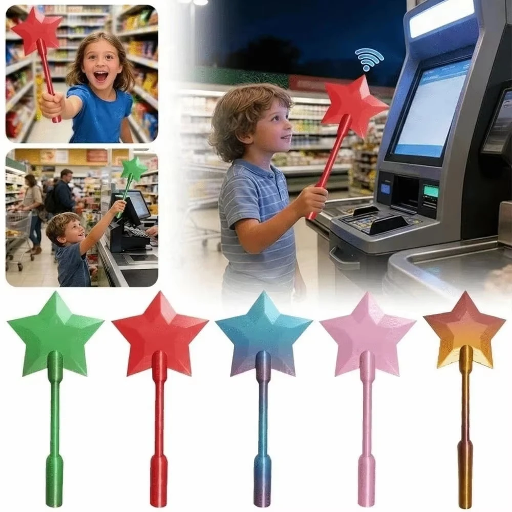 Fashion Creative 3D Printed Wand Tap To Pay Portable Cute Star Magic Wand Holder Funny Lightweight Credit Card Holder Daily Use