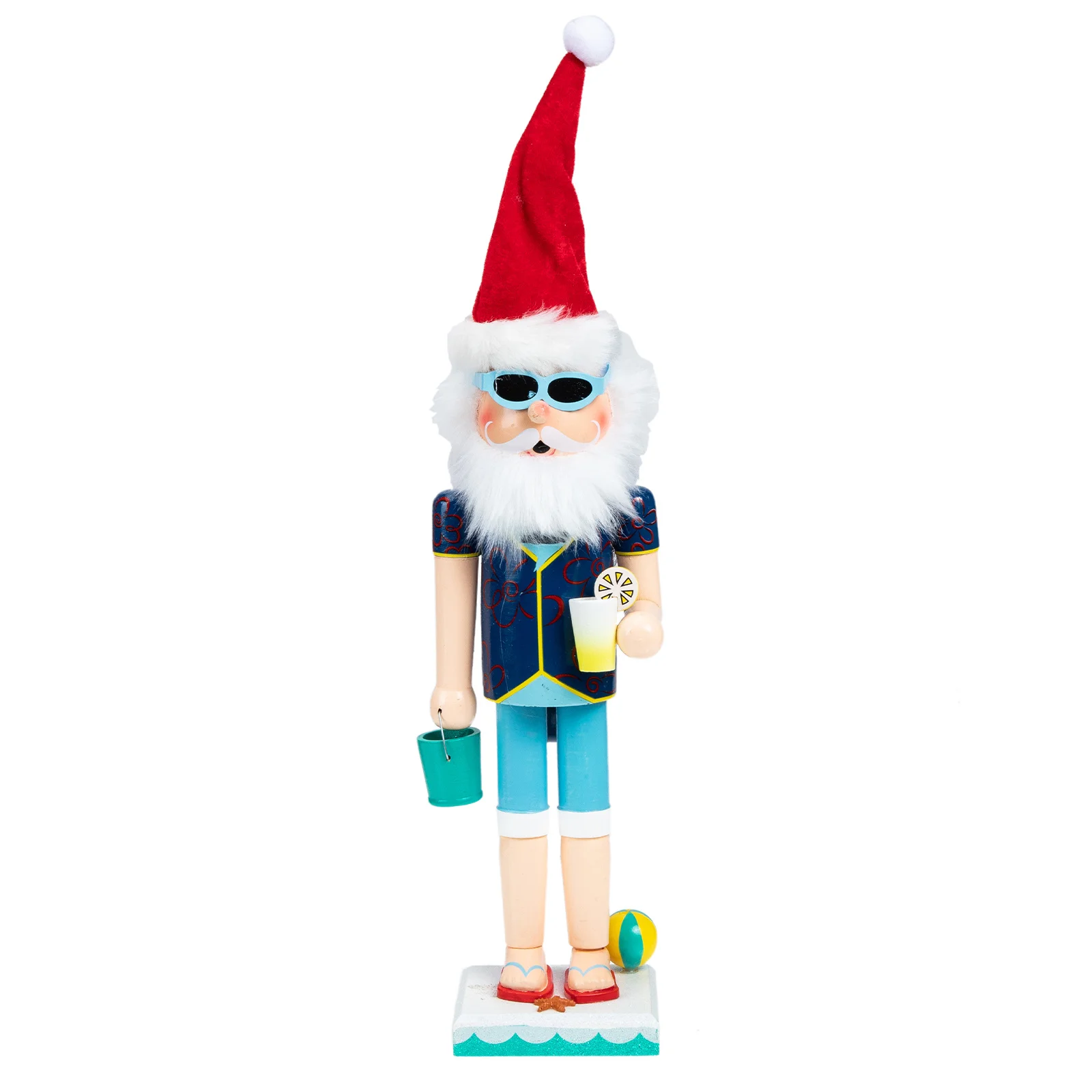 

Christmas Decoration Wood Nutcrackers Craft Soldiers Table Decorations Ornaments Blue